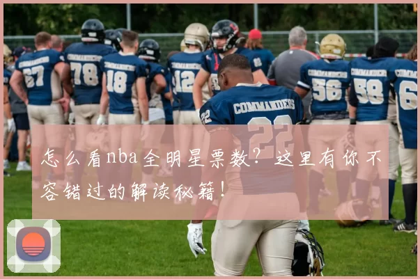 怎么看nba全明星票数？这里有你不容错过的解读秘籍！