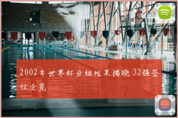 2002年世界杯分组结果揭晓 32强签位全览